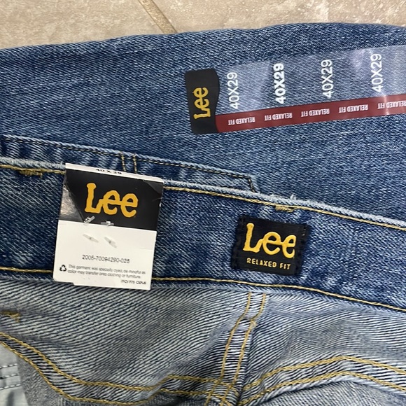 Lee Men’s Relaxed Fit Straight Leg Jeans Sz‎ 40 x 29 - Picture 11 of 12